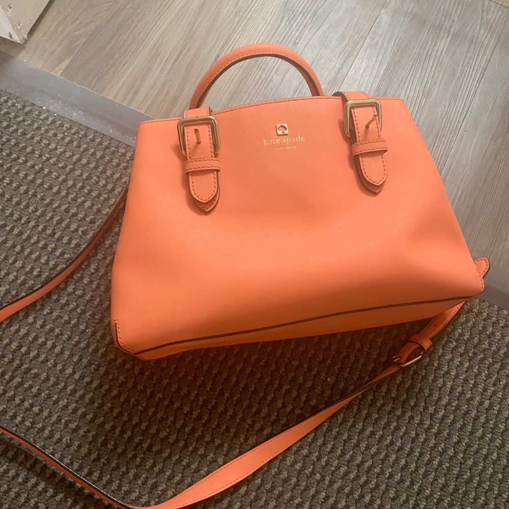 Kate spade coral colored satchel
